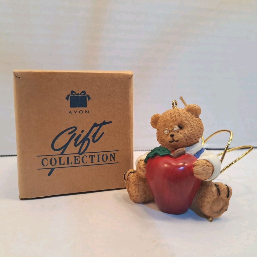 Avon Gift Collection Your Special Package Topper Teddy Bear RedApple